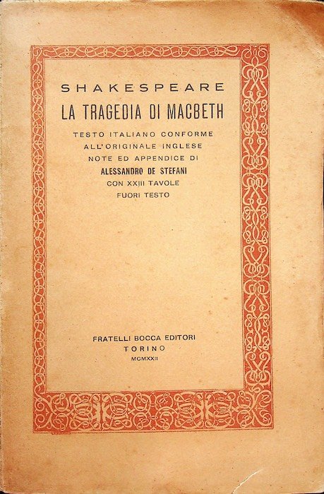 La tragedia di Macbeth.
