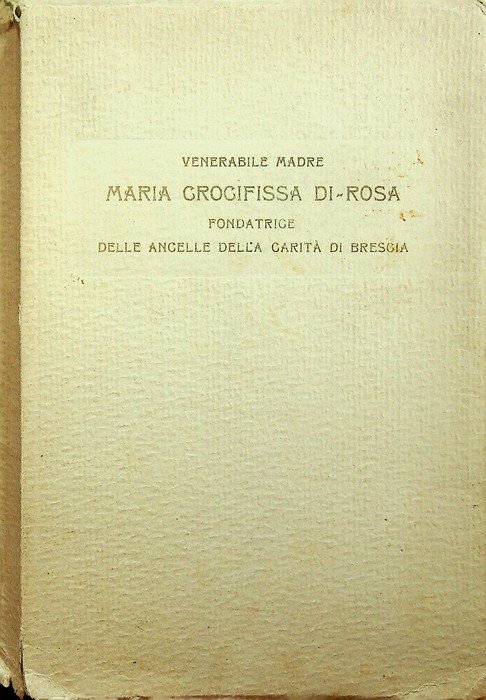 La venerabile Madre Maria crocifissa di Rosa, fondatrice delle ancelle … | Immagine principale