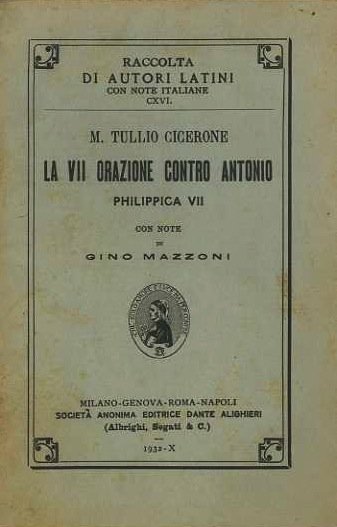 La VII orazione contro Antonio: Philippica VII.