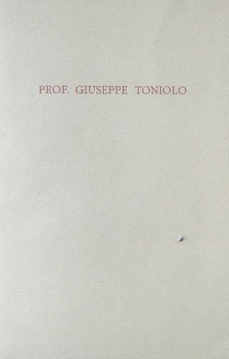 La vita di Giuseppe Toniolo.