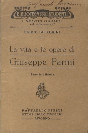 La vita e le opere di Giuseppe Parini.