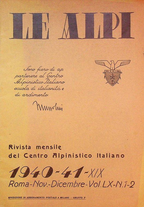 Le Alpi: rivista mensile del CAI: n. 1-2.