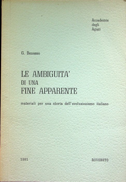 Le ambiguitÃ di una fine apparente: materiali per una storia …