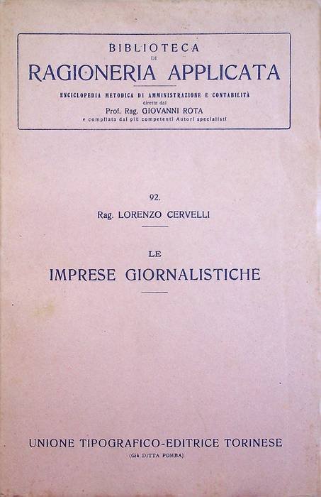 Le imprese giornalistiche.