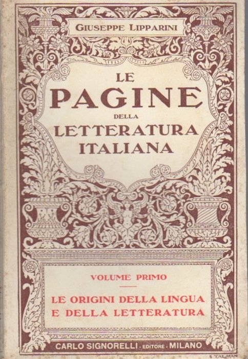 Le origini della lingua e della letteratura.