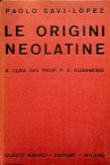 Le origini neolatine.