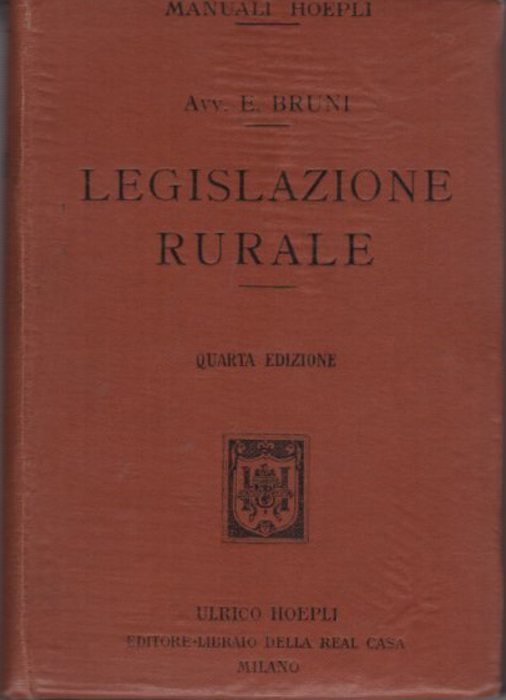 Legislazione rurale: secondo il programma governativo per gli istituti tecnici.