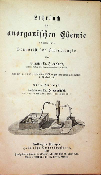 Lehrbuch der anorganischen Chemie mit einem kurzen Grundriss der Mineralogie.