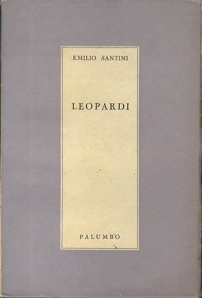 Leopardi: Saggi critici.