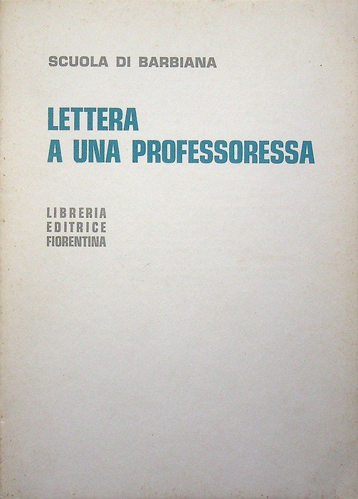 Lettera a una professoressa.