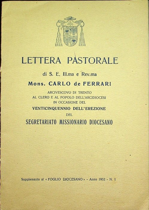 Lettera pastorale.