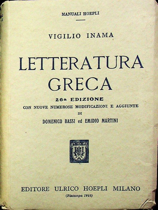 Letteratura greca.