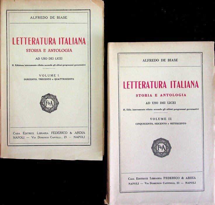 Letteratura italiana, storia e antologia: ad uso dei licei, secondo …