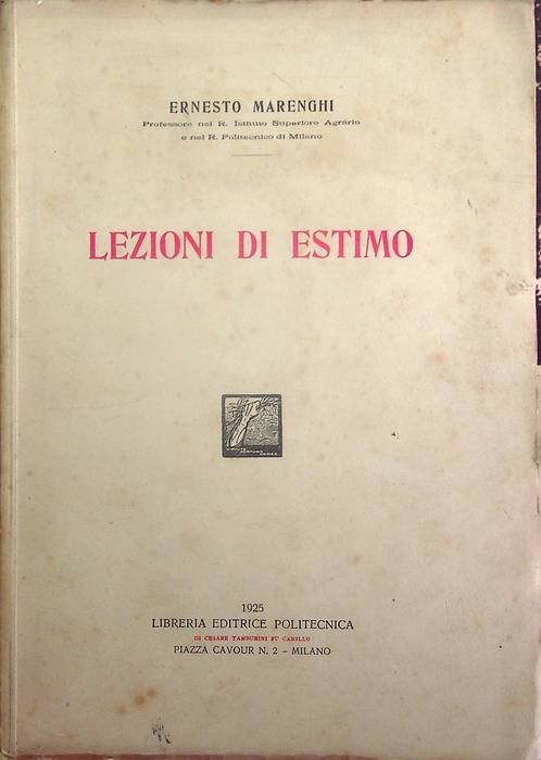 Lezioni di estimo.