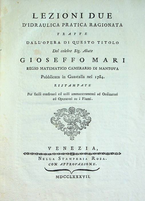Lezioni due d'idraulica pratica ragionata tratte dall'opera di questo titolo …