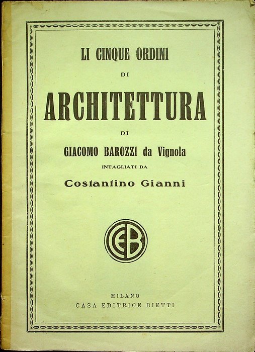 Li cinque ordini di architettura.