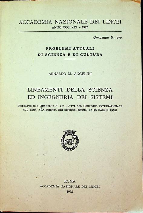 Lineamenti della scienza ed ingegneria dei sistemi.