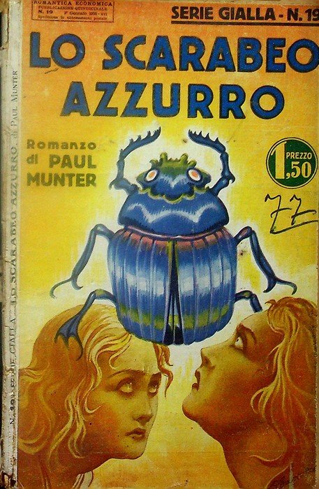Lo scarabeo azzurro: romanzo giallo. | Immagine principale