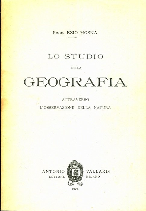 Lo studio della geografia attraverso l'osservazione della natura.