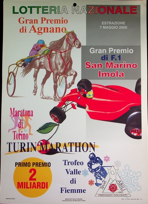 Lotteria nazionale: estrazione 7 maggio 2000.