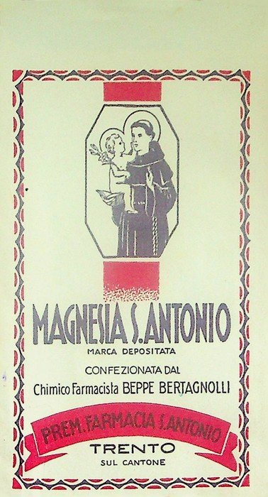 Magnesia S. Antonio: chimico farmacista Beppe Bertagnolli: Trento sul cantone.