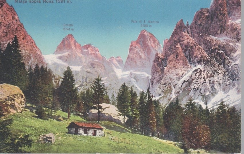 Malga sopra Ronz 1591 m.