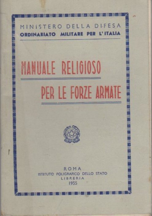 Manuale religioso per le forze armate.