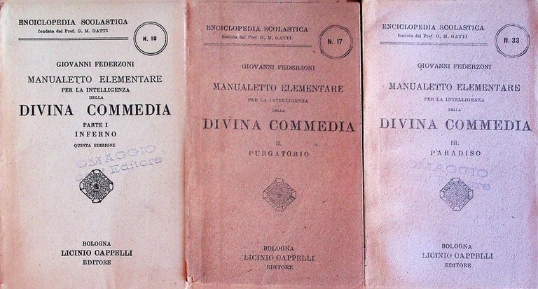 Manualetto elementare per la intelligenza della Divina Commedia.