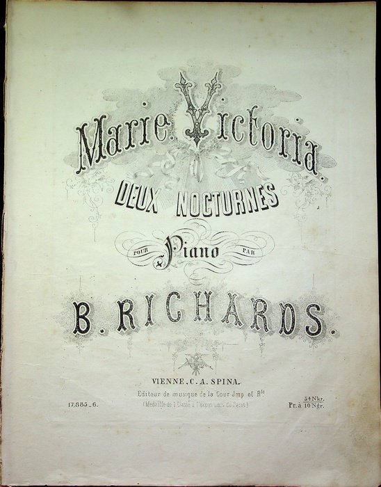 Marie Victoria: deux nocturnes: pour piano.