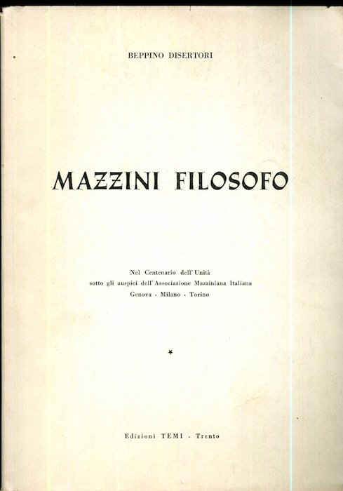 Mazzini filosofo.