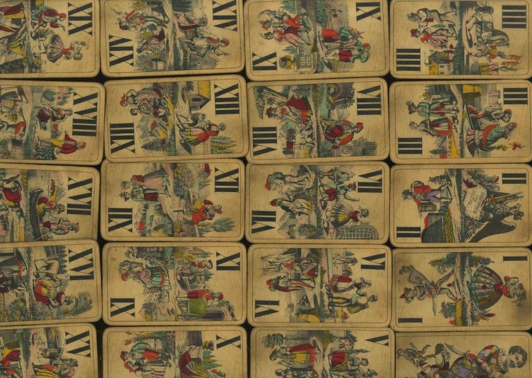 Mazzo di tarocchi COMPLETO consistente di 22 carte: 21 numerate …