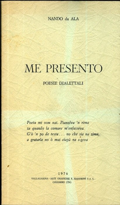 Me presento: poesie dialettali.