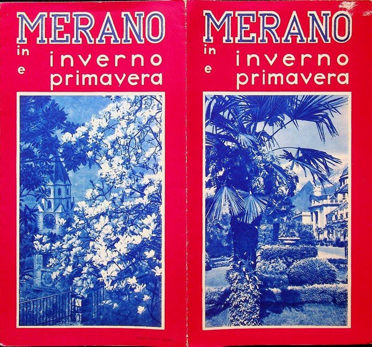 Merano in primavera e inverno.