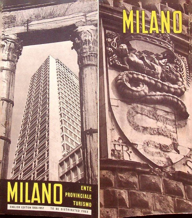 Milano, ente provinciale turismo, english Edition, 1956-57 (deutsch).