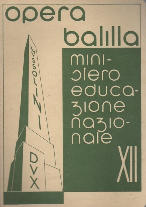 Ministero Educazione Nazionale: Opera "Balilla": Pagella. Anno scolastico 1933-1934.