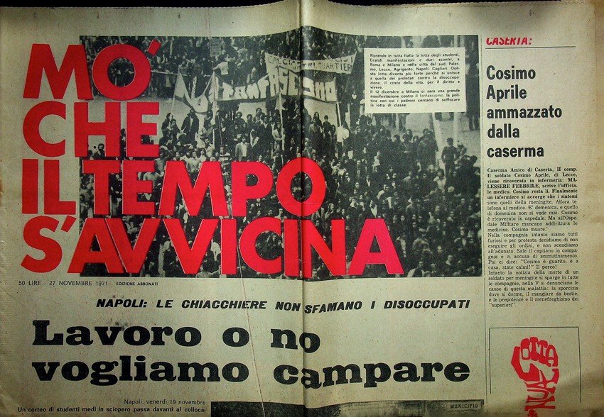 Mo' che il tempo s'avvicina: lavoro o no vogliamo campare: … | Immagine principale