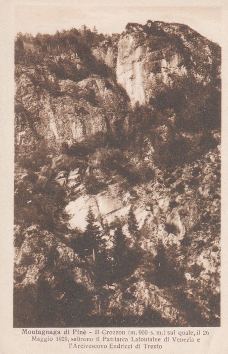 Montagnaga di Piné - Il Crozzon (900 m.s.) sul quale, …