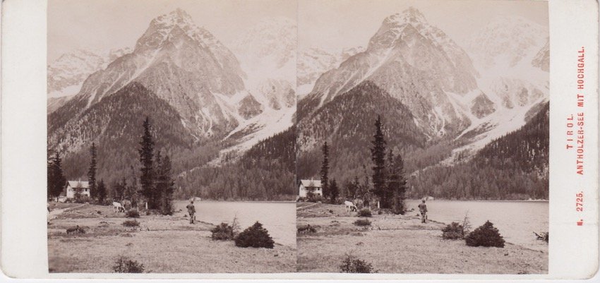 N. 2725 C. Tirol - Antholzer-see mit Hochgall.