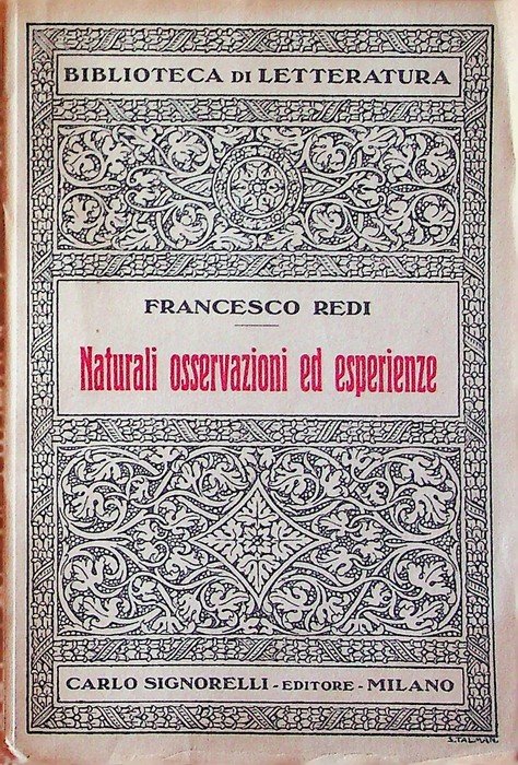 Naturali osservazioni ed esperienze.