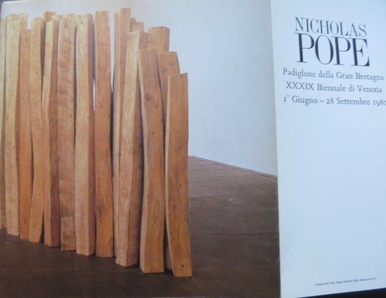 Nicholas Pope: British Pavilion, Venice Biennale 1980, June 1-September 28.