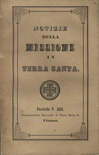 Notizie della missione in Terra Santa.