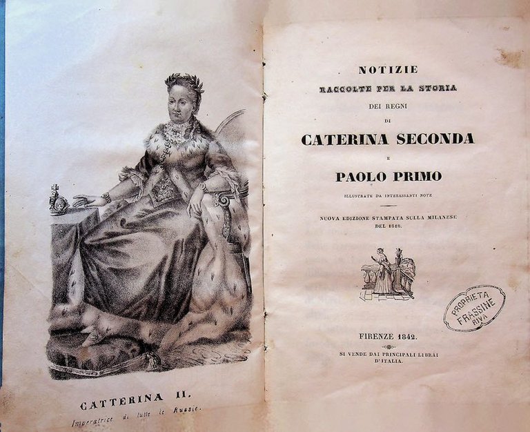 Notizie raccolte per la storia dei regni di Caterina seconda …