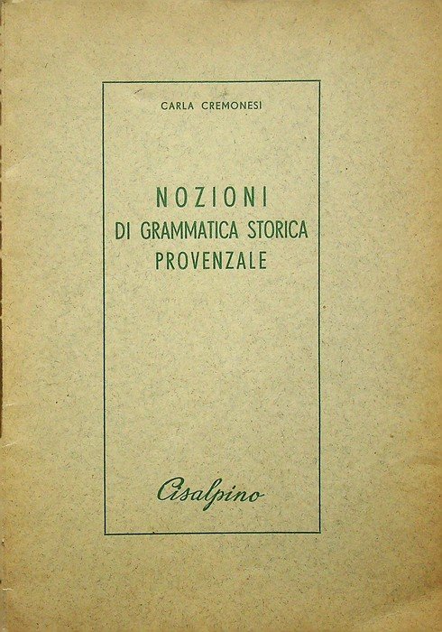 Nozioni di grammatica storica provenzale. | Immagine principale