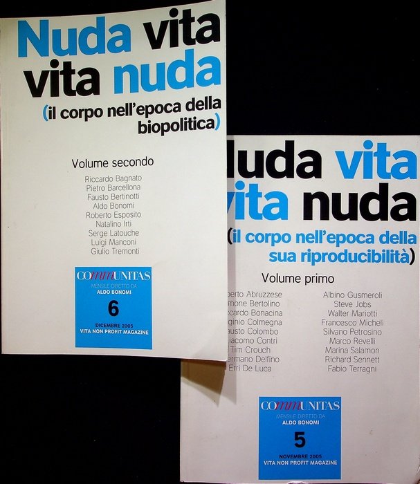 Nuda vita e vita nuda: 1. Il corpo nell'epoca della …