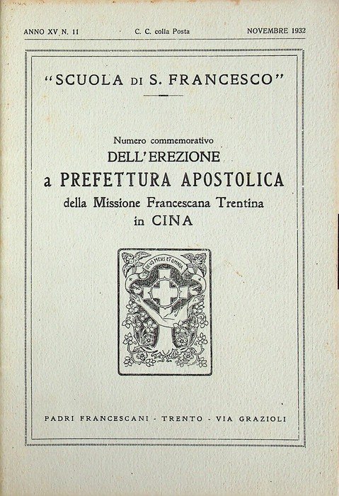 Numero commemorativo dell'erezione a prefettura apostolica della missione francescana trentina … | Immagine principale
