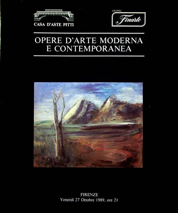 Opere d'arte moderna e contemporanea: vendita, 27 ottobre 1989: esposizione, …