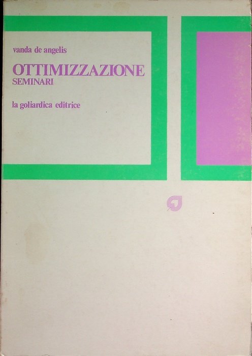 Ottimizzazione: seminari.