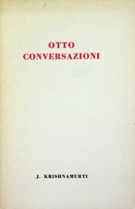Otto conversazioni.