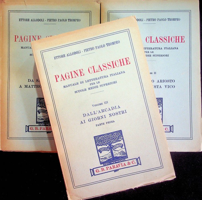 Pagine classiche: manuale di letteratura italiana per le scuole medie …