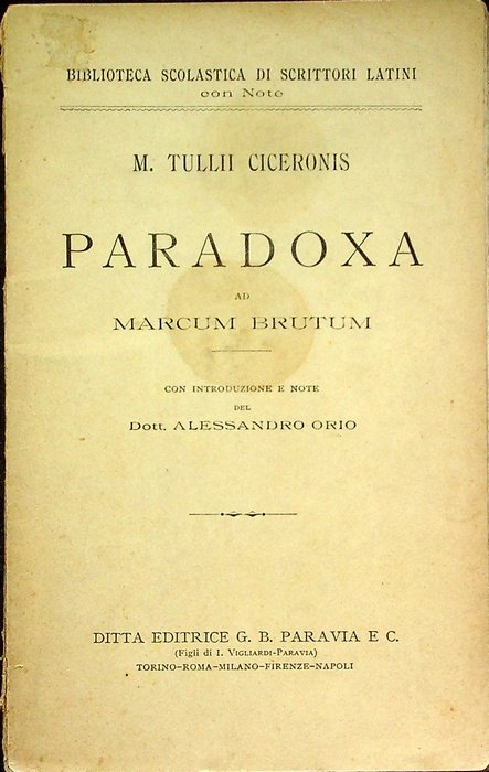 Paradoxa ad Marcum Brutum.